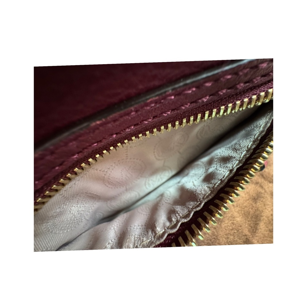 Michael Kors Burgundy Leather Crossbody Bag - Picture 2 of 9